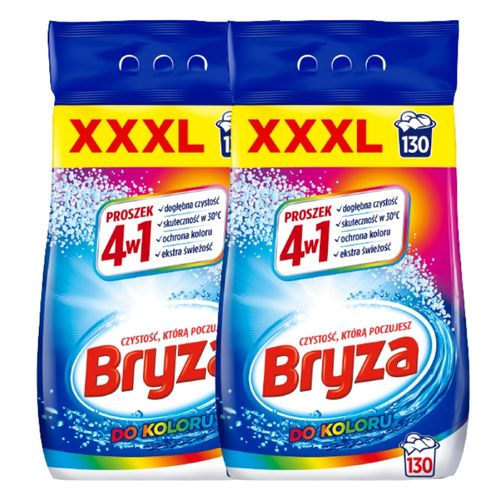 Zestaw Bryza 4w1 Proszek do prania koloru 2 x 8,45 kg 260 prań XXL na Arena.pl