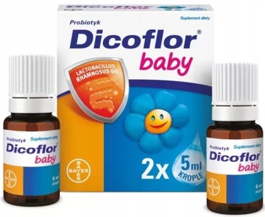 Dicoflor Baby probiotyk krople dla dzieci 2 x 5 ml zdjęcie 1