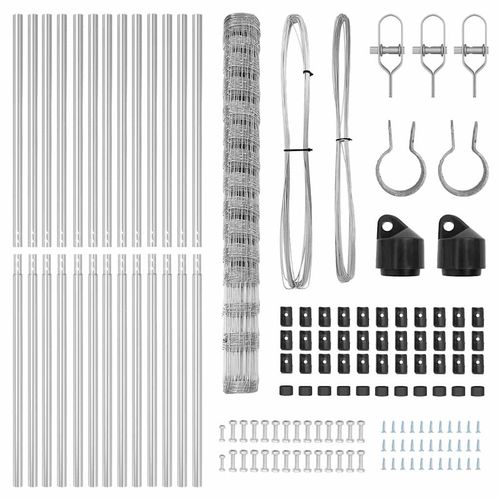 Ogrodzenie pastwiskowe Srebrny 25 x 1.6 m Stal galwanizowana na Arena.pl