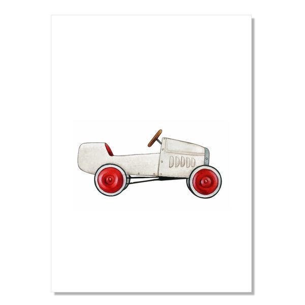 Obraz Samochodzik Zabawka Biały zdjęcie 1