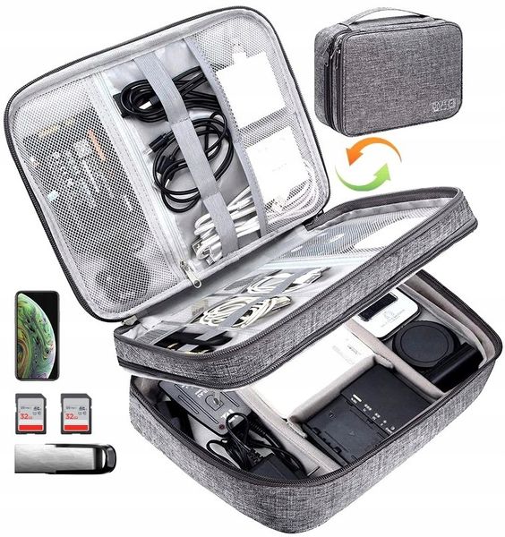 Organizer Torba Podróżna Na Kable Ładowarki Etui zdjęcie 1