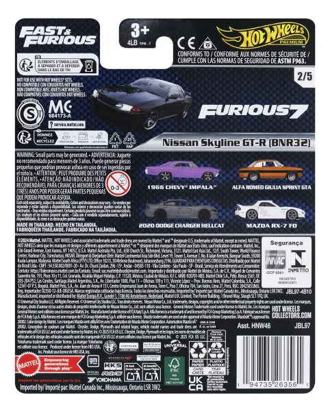 HOT WHEELS PREMIUM FAST & FURIOUS JBL97 zdjęcie 3