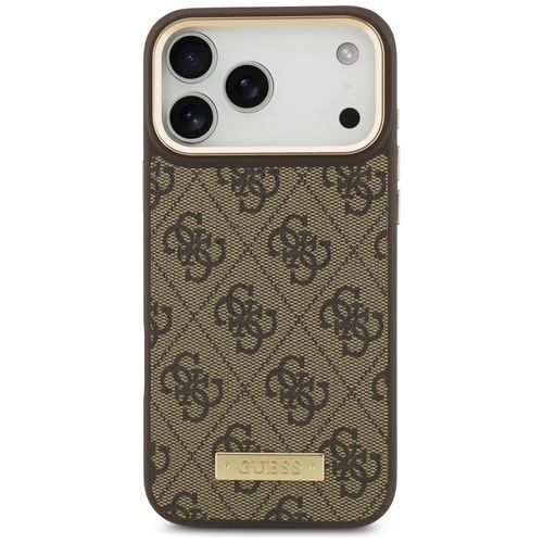 etui guess 4g logo plate magsafe do      iphone 17 pro max brązowy na Arena.pl