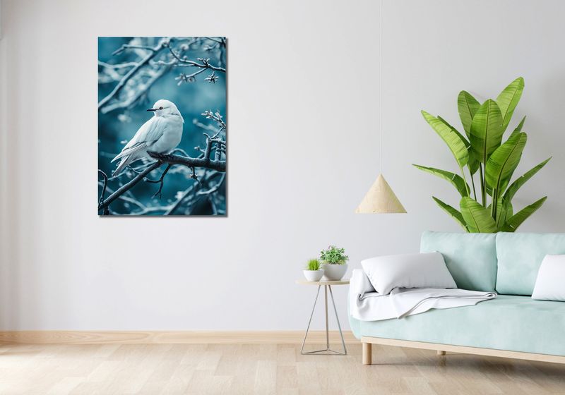 Obraz 70x100cm Perłowy Ptak zdjęcie 2