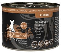 Monoproteinowa karma dla kota Catz Finefood Purrrr N.109 - 70% DZIK 200g