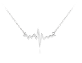 Naszyjnik srebrny HEARTBEAT