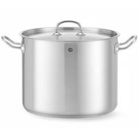 garnek wysoki kitchen line z pokrywką 13,5 l śr. 280 x 220 h - hendi 837405
