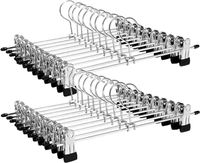 Wieszaki 20 szt. metalowe z klipsami na spodnie i spódnice hakami 360°