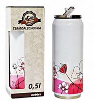 Kubek termiczny, termos Orion Maki biały 500 ml