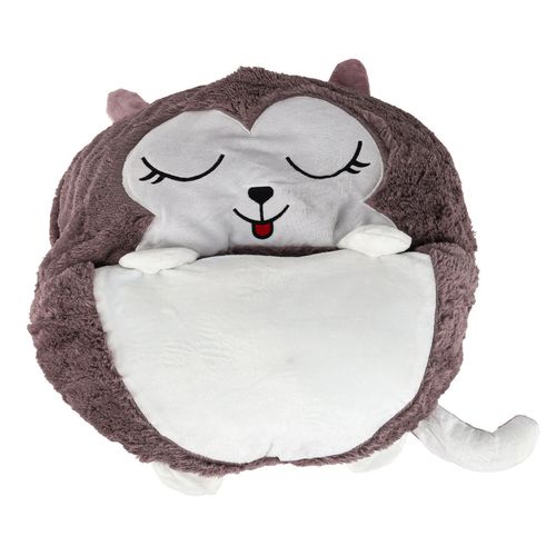 Śpiwór Turystyczny Mumia Dziecięcy do Spania dla Dzieci Lekki 2w1 Poduszka na Arena.pl