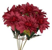 DALIA W BUKIECIE SZTUCZNE KWIATY JAK ŻYWE 42 CM DUŻY BUKIET GĘSTY