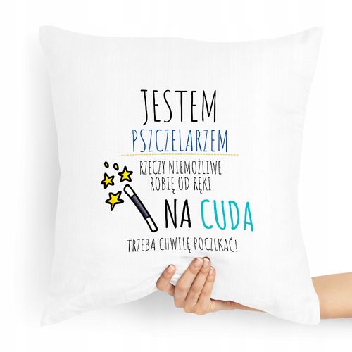 Poduszka Prezent Dla Pszczelarza Jestem Z Nadrukiem Ze Zdjęciem na Arena.pl