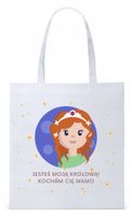 Dla Mamy Mamusi Prezent Torba Eco Biała Shopper Z Nadrukiem Ze Zdjęciem