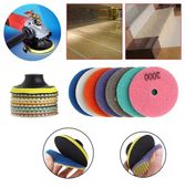 ZESTAW TARCZE DIAMENTOWE DO SZLIFOWANIA POLEROWANIA GRESU SPIEKU