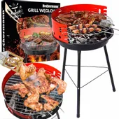Grill węglowy ogrodowy przenośny regulowany ruszt