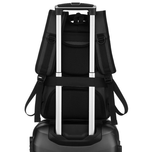 podróżny plecak w czarnym kolorze z miejscem na laptopa - rovicky na Arena.pl