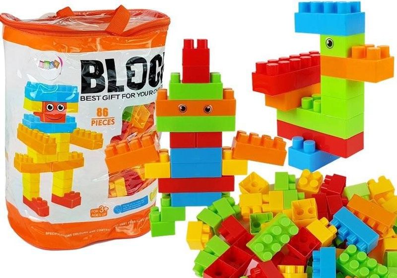 Klocki Konstrukcyjne w worku 86 elementów zdjęcie 1