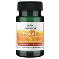SWANSON Folian Quatrefolic 5-Methylthetrahydrofolic Acid 800 mcg (30 kaps.)