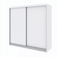 Nowoczesna szafa przesuwna Paris 230 cm biały mat