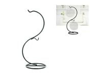 stojak metalowy  na 2 bombki metal 33 x 12,5 cm czarny | nt1575