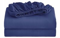 PRZEŚCIERADŁO Z GUMKĄ JERSEY BAWEŁNA 200X220 + 25CM GRANATOWY RÓŻNE