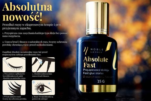 Noble Lashes przyspieszacz kleju do rzęs Absolute Fast na Arena.pl