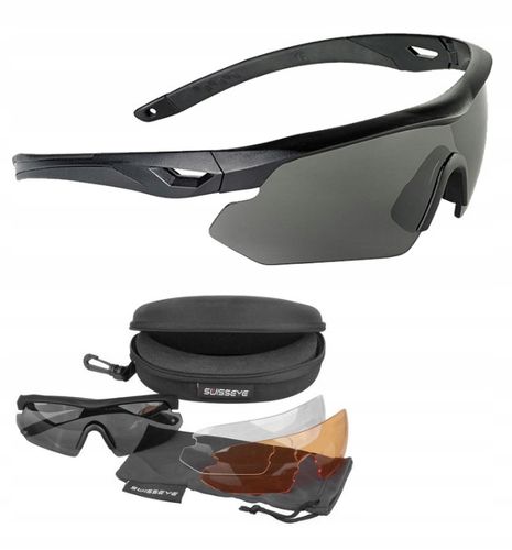 SWISSEYE Balistyczne OKULARY Taktyczne NIGHTHAWK Czarne Smoke na Arena.pl