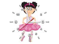 30X30CM ZEGAR TAŃCZĄCA BALETNICA OBRAZ DREWNO