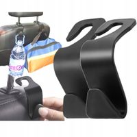 2x WIESZAK HAK NA ZAGŁÓWEK NA TOREBKĘ TORBĘ ZAKUPY UCHWYT HACZYK SAMOCHODU