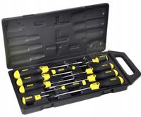 Zestaw wkrętaków śrubokrętów Cushion Grip 10szt w walizce STANLEY 2-65-014