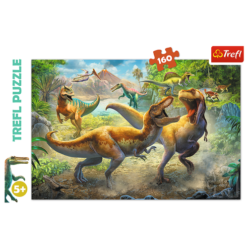 Puzzle - 160 - Walczące Tyranozaury - Trefl 15360 na Arena.pl