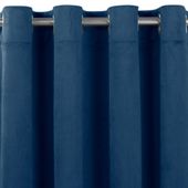 Zasłona VILA velvetowa na srebrnych przelotkach 135x270 indygo  Homede