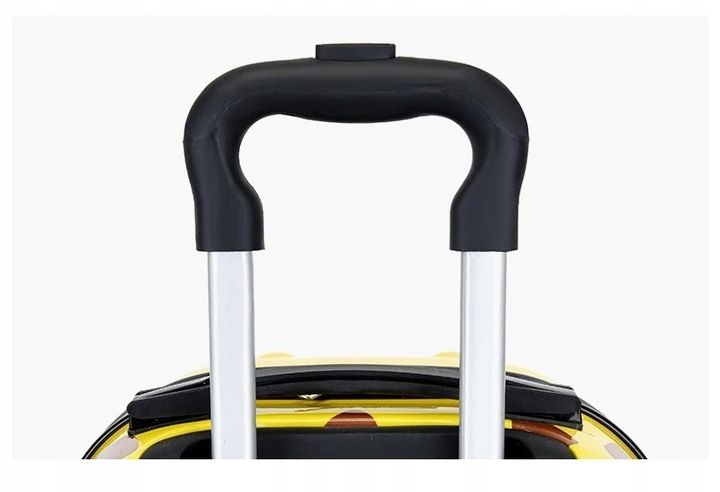 ŻYRAFA DZIECIĘCA WALIZKA DZIECI BAGAŻ PODRÓŻNA 3D SZYFR ŻÓŁTA zdjęcie 3