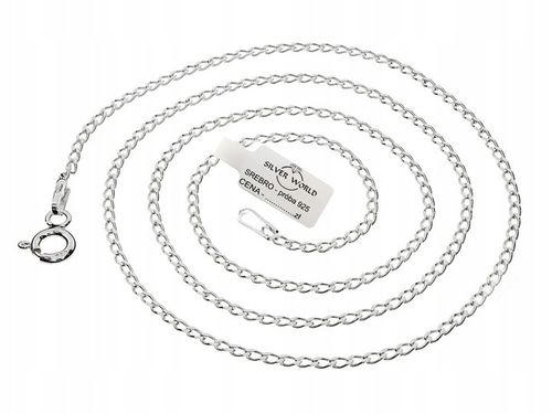 ŁAŃCUSZEK SREBRNY MĘSKI 925 ELEGANCKA KLASYCZNA PANCERKA 2 MM PEŁNY SREBRO na Arena.pl