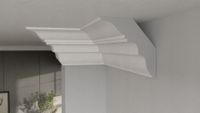 Listwa przysufitowa DLP46 9cm x 9cm gzyms sztukateria XPS faseta DECOREM