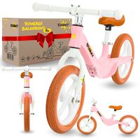 ROWEREK BIEGOWY KOŁA 12" JEŹDZIK LEKKI I SOLIDNY RAMA STOP MAGNEZU RÓŻOWY