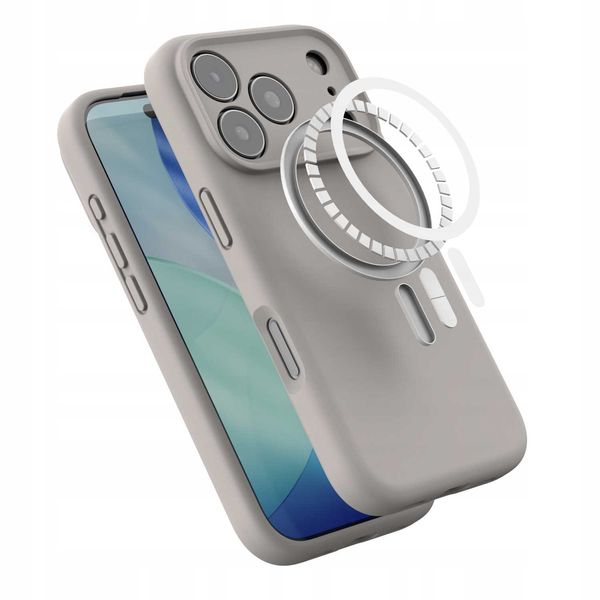 Spacecase Silicone Mag Iphone 17 Pro Stone zdjęcie 3