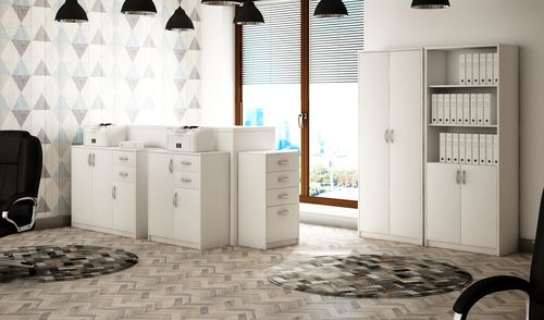 Regał Marcel R001 180x39x35 cm Biały 180x39x35 cm na Arena.pl