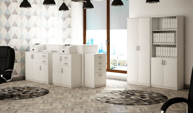 Regał Marcel R001 180x39x35 cm Biały 180x39x35 cm zdjęcie 3