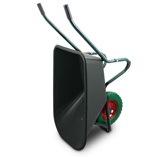 Taczka ogrodowa 100L 250kg misa PVC zielone koło PU na Arena.pl