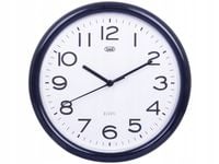 klasyczny ZEGAR ŚCIENNY CZARNY 24cm okrągły na ścianę cichy