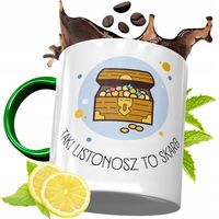 Kubek Zielony Dla Listonosza Na Prezent Urodziny Z Nadrukiem Ze Zdjęciem