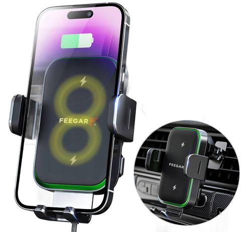 Uchwyt Samochodowy Na Telefon Feegar Qh400 Ładowarka Indukcja Szyba Kokpit na Arena.pl