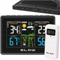 STACJA POGODY BEZPRZEWODOWA POGODOWA METEO TERMOMETR HIGROMETR BAROMETR LED