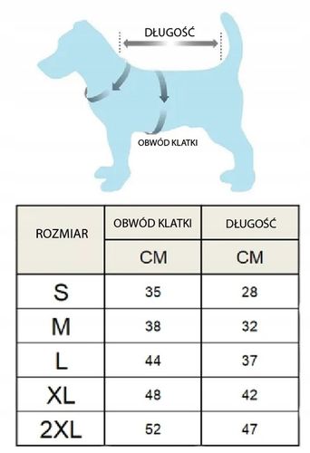 KURTKA UBRANKO DLA PSA KAMIZELKA CIEPŁA ZIMOWA NIEBIESKA S na Arena.pl