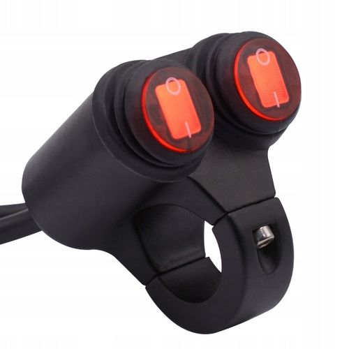 MOTOCYKLOWY 2x PRZEŁĄCZNIK WŁĄCZNIK CNC ALUMINIOWY na Arena.pl