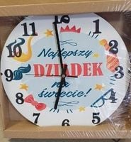 zegar ścienny 30 cm najlepszy dziadek na świecie