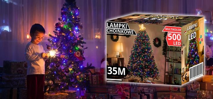 LAMPKI CHOINKOWE 500 LED MULTI KOLOR 35M PROGRAMATOR ŚWIATEŁKA ŁAŃCUCH zdjęcie 5