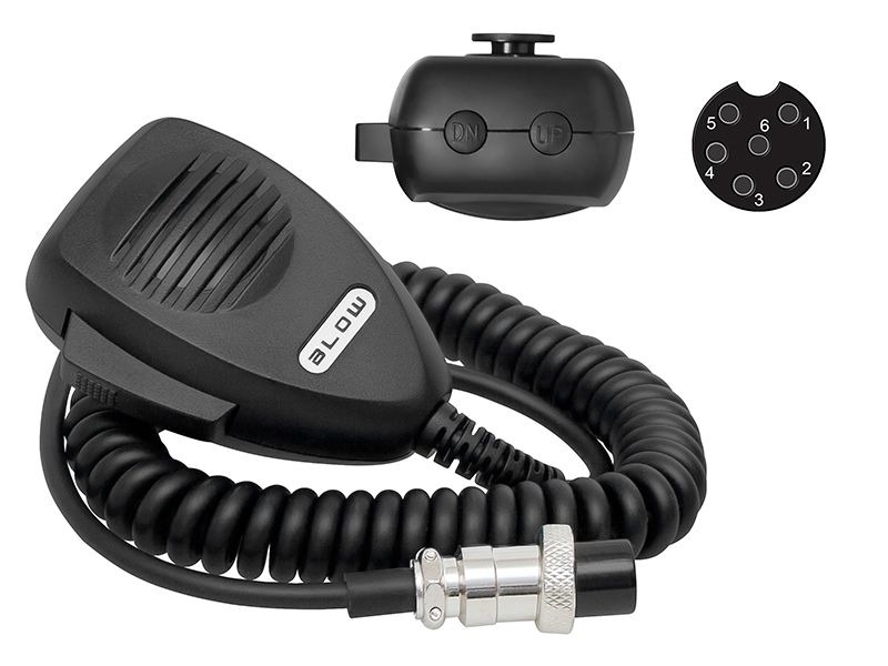 Mikrofon do CB 6PIN + przełączniki 6PIN zdjęcie 1