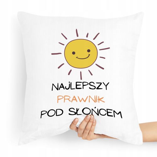 Poduszka Dla Prawnika Najlepszy Pod Słońcem Z Nadrukiem Ze Zdjęciem na Arena.pl
